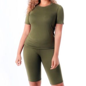 Loungewear set, Biker short set